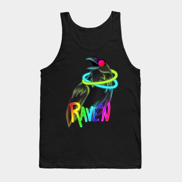 Raving Raven Tank Top by BinxetyBinx